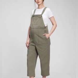 Gap Maternity Cropped Overalls in Tencel and Lyocell